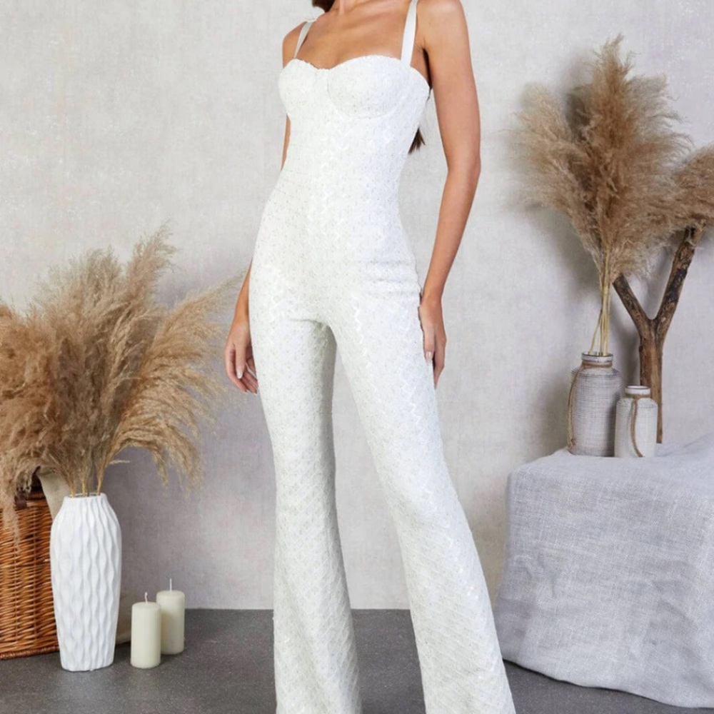 Nadine Merabi Hailey Jumpsuit Sold Out Medium/US 8